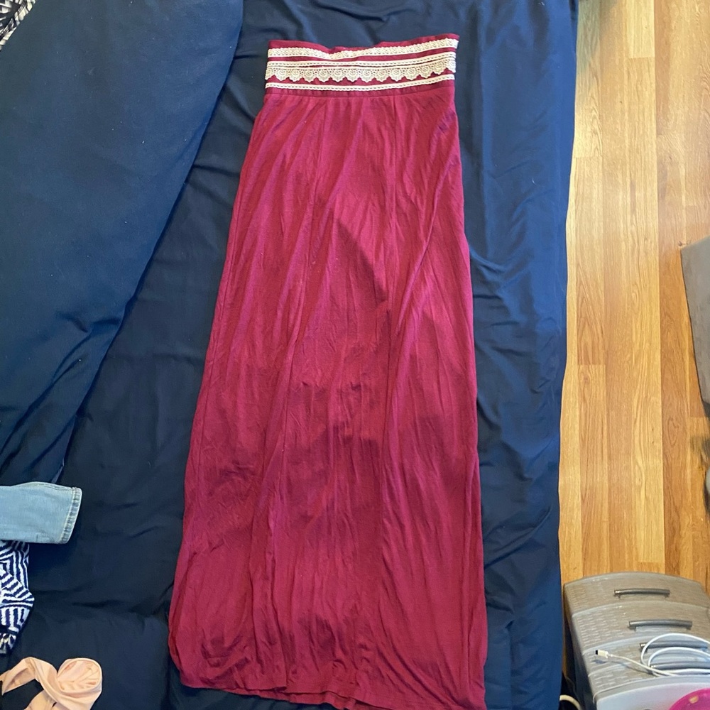 High Waisted Maxi Skirt